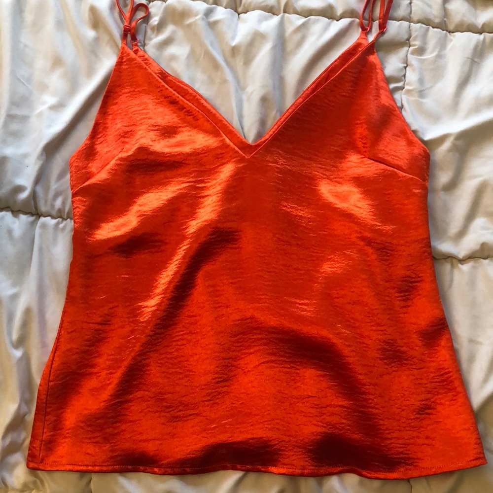 Loose fitting satin cami